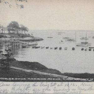 #1691 Horseshoe Harbor Scene, Larchmont 1907