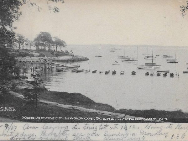 No. 1691 Horseshoe Harbor Scene, Larchmont 1907