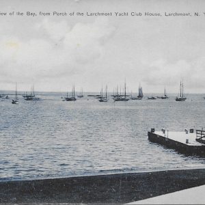 #1695 View of the Bay from Porch of Larchmont Yacht Club, Larchmont 1908