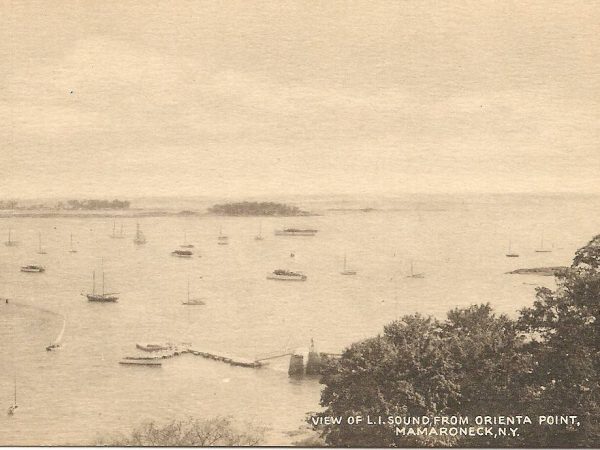 No. 2245 View of Long Island Sound from Orienta Point, Mamaroneck circa 1920s WITH CUSTOM FRAMING