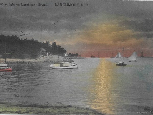 No. 2624 Moonlight on Larchmont Sound, 1913 WITH CUSTOM FRAMING
