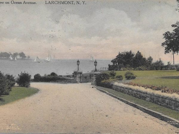 No. 2762 View on Ocean Avenue, Larchmont 1911 WITH CUSTOM FRAMING