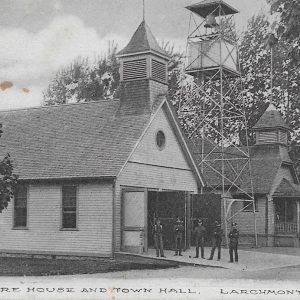 #3722 Fire House and Town Hall, Larchmont 1907
