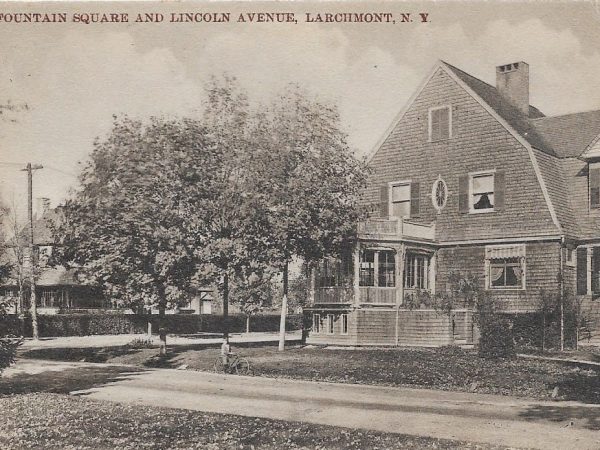 No. 4025 Fountain Square and Lincoln Avenue, Larchmont 1912 WITH CUSTOM FRAMING