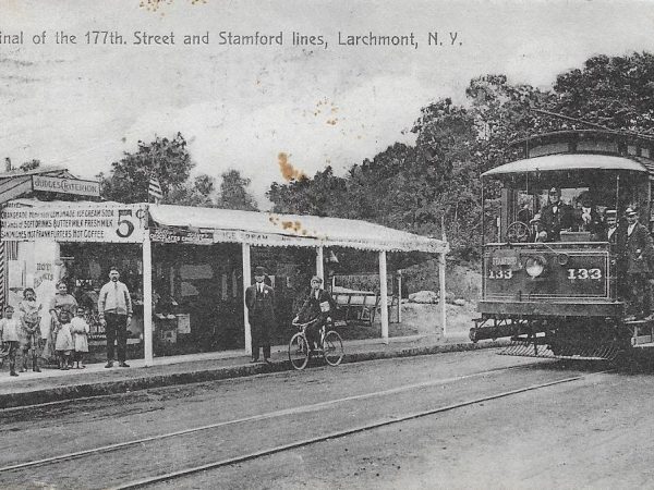 No. 4049 Terminal of the 177th Street and Stamford lines, Larchmont Trolley 1911