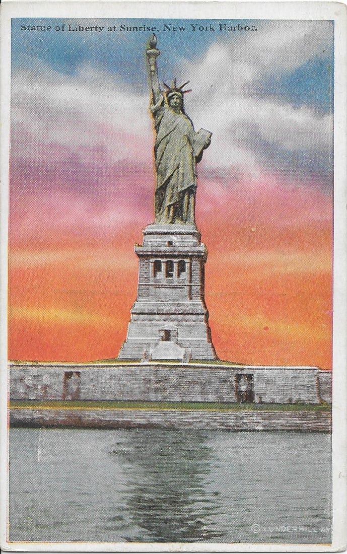 No. 4137 Statue of Liberty, ca1920s – Circle 7 Framing