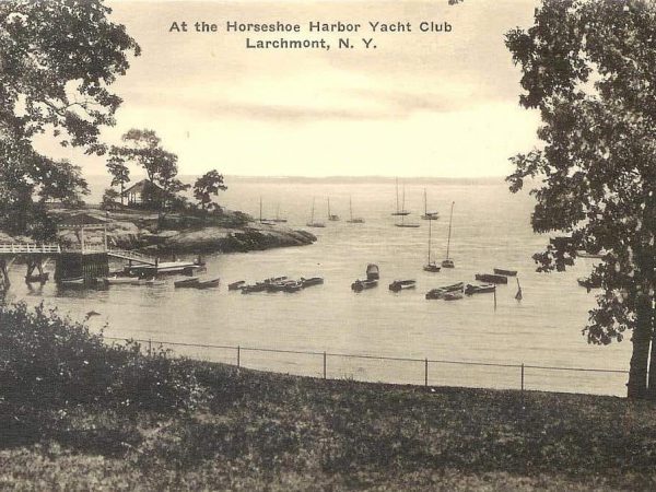 No. 679 Horseshoe Harbor, Larchmont 1910 WITH CUSTOM FRAMING