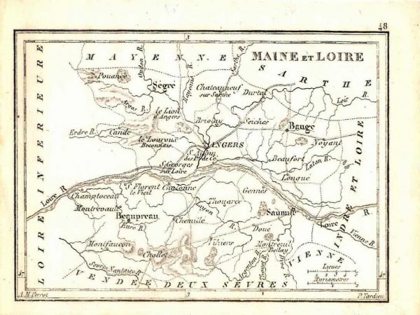 No. 853 Maine et Loire, France 1833