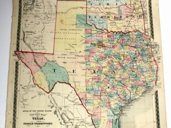 No. 3639 Texas and Indian Territory (Oklahoma), 1875