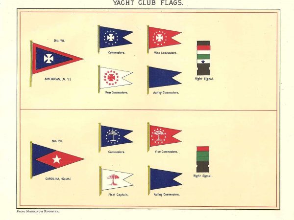 No. 2801 Yacht Club Flags, 1893