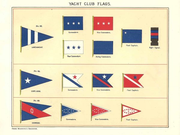 No. 2800 Yacht Club Flags, 1893