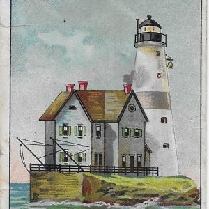 No. 4045 Execution Rocks Lighthouse tobacco card, 1911