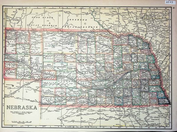 No. 2525b Nebraska circa 1919