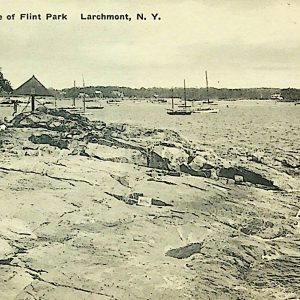 #4942 Along the Shore of Flint Park, Larchmont ca1920s