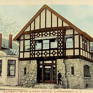 #5381 National Bank & Post Office, Larchmont ca1915