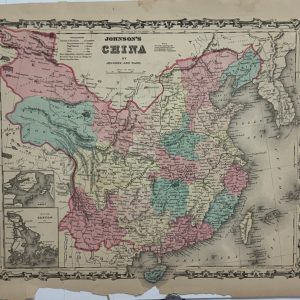 Original 1862 Map of China