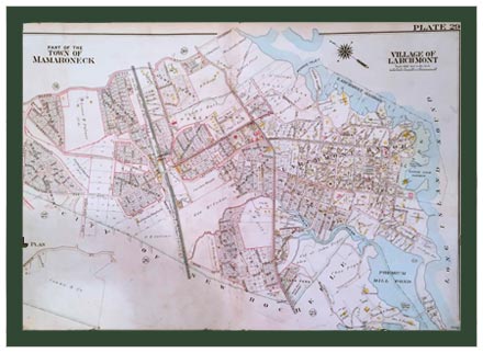 Antique Map: No. 2847 Village of Larchmont, 1910.