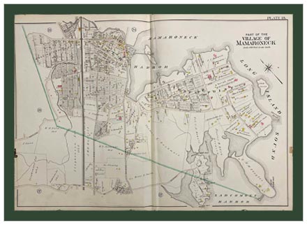 Antique Map: No. 6423.3 Village of Mamaroneck (including Orienta), 1901.