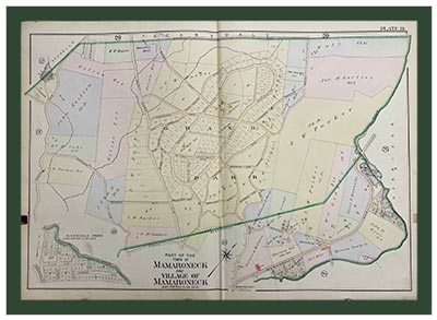 Antique Map No. 6423.4 Town/Village of Mamaroneck New York, 1901.