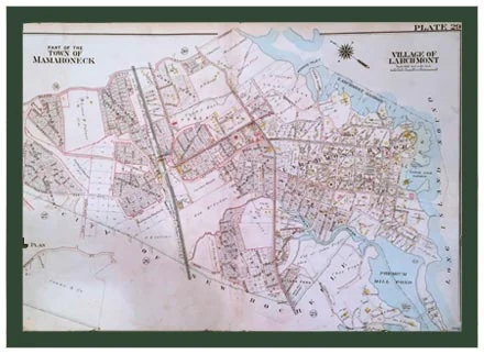 Antique Map: No. 2847 Village of Larchmont, 1910.